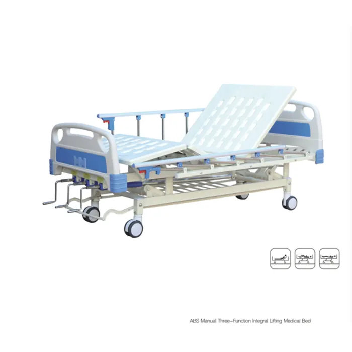 Hongan Medical Care Gesundheit Hill Rom Komfortable ABS Handbuch drei Funktionen integrales Heben Krankenhaus Lieferung Bett Preis zu verkaufen