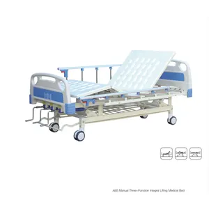 Hongan medical care health hill rom confortevole ABS manuale a tre funzioni sollevamento integrale letto di consegna ospedaliera prezzo in vendita