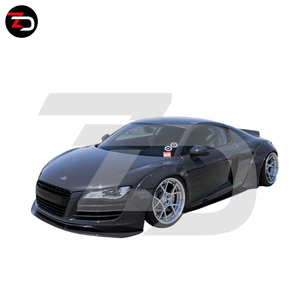 Ventes d'usine Kit carrosserie large style LB pour <span class=keywords><strong>Audi</strong></span> <span class=keywords><strong>R8</strong></span> <span class=keywords><strong>Spyder</strong></span> V8 V10 2008 à 2016, pare-brise, pare-chocs avant, lèvre de pare-chocs arrière, diffuseur arrière, jupe latérale - Product Image 3