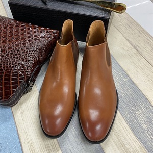 Botas de Trabajo para Hombre, de Cáñamo, con Cordones, Impermeables, Antideslizantes, Estilo Inglés Vintage, con Suela de Goma Cosida a Mano Goodyear - Product Image 3