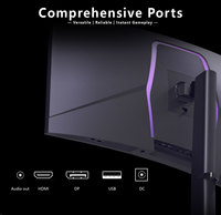Monitor Curvo Ultrawide de 34 Pulgadas 21:9, 180Hz, VA, HDR, con Altavoces, 1ms de Respuesta, 99% SRGB, para Juegos de PC y Escritorio, Venta al Por Mayor, OEM, ODM