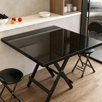 Ensemble de table à manger pliable blanche avec 2 chaises, bureau pliable portable pour la maison, la cuisine, l'appartement, les petits espaces