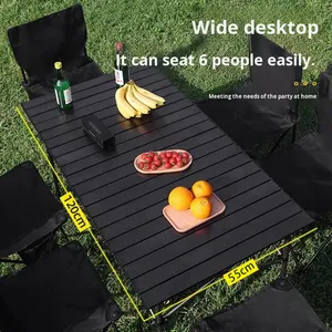 Explorer açık tam ekipman taşınabilir Metal kamp masası ve sandalye taşınabilir yumurta rulo piknik masa ve sandalye seti - Product Image 2