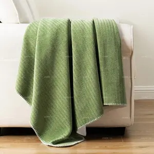 Toptan özel battaniye nokta tasarım örme kundak battaniye
