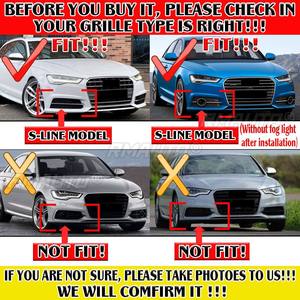 ตะแกรงครอบไฟตัดหมอกหน้ารถยนต์ A6L สำหรับ AUDI A6L C7 S-Line ปี 2015-2018 ลายรังผึ้ง ครอบไฟตัดหมอก - Product Image 2