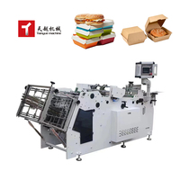 Machine de fabrication de boîte à lunch en papier recyclé biodégradable à emporter en Chine Machine de fabrication de boîte à lunch en papier entièrement automatique