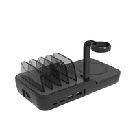 Nouveau Design 70W Fast Wireless Charger Dock Station pour iPhone 12 XS Max 8-Multi-Device Mobile Phone Charging Earphone