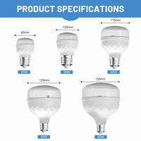 Ampoule LED SMD3535 à couvercle transparent de haute qualité 40W 50W 60W, usage entrepôt, large plage de tension 165-265V, éclairage stable, prix usine