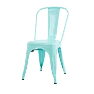 قطع أثاث لغرفة الطعام كرسي الطعام ماتي الأسود الحديثة خمر كرسي معدني صناعي القهوة sillas كرسي مطعم tolixes