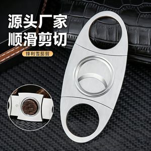 JOFI Stainless Steel Double Blade Cigar <b>Cutter</b> Round Shape Factory Wholesale - Product Image 4