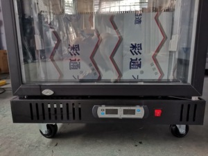 Nuelead NE-321, Refrigerador con Puerta de Vidrio de Doble Capa, Acero Inoxidable, Control Digital, Drenaje Automático, Evaporación Inteligente, para Carne y Queso - Product Image 5