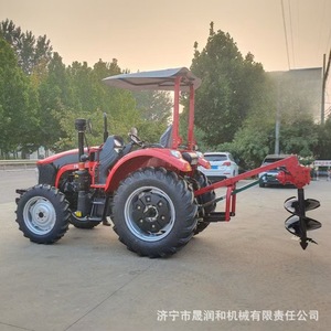 Earth <b>Auger</b> For Tractor Rear Mount Spiral <b>Drilling</b> Green With Gearbox Core Component Tree Planting Use - Product Image 5