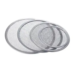 Seamless Round Pizza Screen Aluminum Mesh Pizza Screen Pizza Mesh Baking Tray