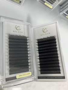 Grand Plateau 16 Rangées 3D Fée Trèfle Cils Moelleux Moyen <span class=keywords><strong>Sandwich</strong></span> Double Cheveux Pointu Plat Greffé Cils - Product Image 5