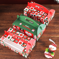 Boîte cadeau de Noël pour bonbons, flocon de neige, nougat croustillant, biscuits, emballage vide, boîte souvenir en carton blanc avec fenêtre transparente