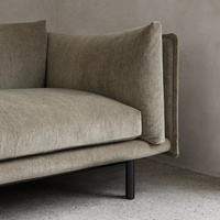 Canapé trois places en tissu chenille de style industriel Wabi-Sabi, luxe nordique, pour petit appartement, salon