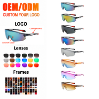 Nouvelles Lunettes de Cyclisme Monobloc Coupe-Vent Unisexe pour VTT, Protection UV375, Sans Monture, en PC