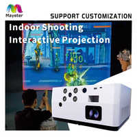 Proyector Láser Interactivo de Pared Mayeter con 3200/4000 Lúmenes y Resolución XGA para Campos de Tiro