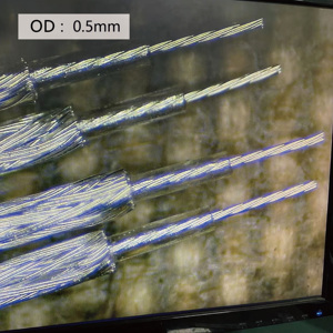 Machine à dénuder les fils de précision <span class=keywords><strong>SR</strong></span>-1208D pour fils coaxiaux et médicaux ultra-fins avec écran tactile et aspiration automatique des déchets - Product Image 4