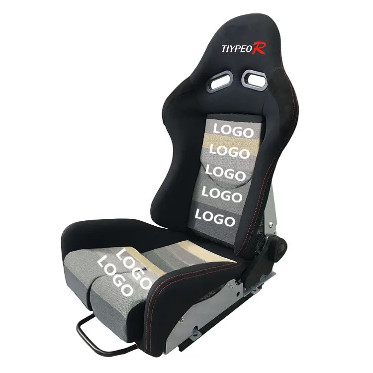 LOGO özelleştirmek istediğiniz fabrika sıcak satış katı renk oyun sandalyesi yarış araba koltukları siyah dikiş yarış koltuğu