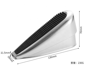 Butée <span class=keywords><strong>de</strong></span> <span class=keywords><strong>porte</strong></span> à ressort moderne anti-collision Support <span class=keywords><strong>de</strong></span> <span class=keywords><strong>cale</strong></span> <span class=keywords><strong>de</strong></span> <span class=keywords><strong>porte</strong></span> sans poinçon <span class=keywords><strong>Porte</strong></span> mobile coupe-vent en caoutchouc noir épaissi antidérapant - Product Image 2