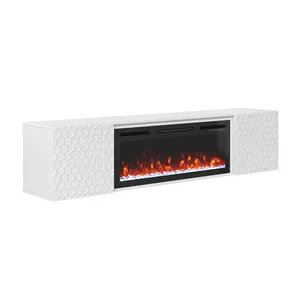 Wall Mounted 67 In. TV Stand with 36" Electric Fireplace