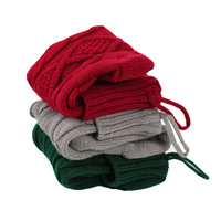 Chaussettes en laine, cadeau de Noël, longueur mi-mollet, grande taille 46 cm, chaussettes en laine tricotées, usage quotidien, chaussettes personnalisables