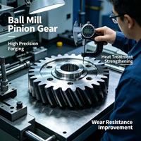 Pignon d'élévateur forgé en alliage, pièces de machines minières pour élévateur à godets, haute résistance à l'usure, livraison rapide