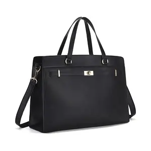 Haoen mới nhất máy tính xách tay tote túi 15.6 inch cho Phụ nữ PU da máy tính túi xách lớn làm việc Vai Túi cặp chuyên nghiệp