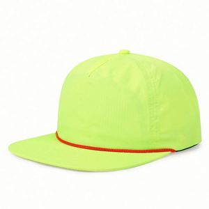 Factory Custom Rope Hat 5 Panel Snapback <b>Cap</b> <b>Flat</b> Brim Baseball <b>Cap</b> Custom <b>Flat</b> Snapback <b>Cap</b> - Product Image 6