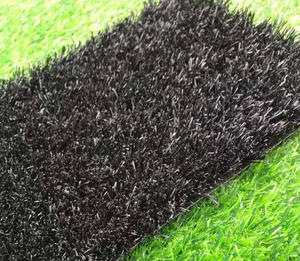 Césped <span class=keywords><strong>Artificial</strong></span> Negro Duradero al por Mayor para Decoración de Jardines Modernos, Césped Sintético de Alta Calidad para Proyectos de Paisajismo Exterior - Product Image 1