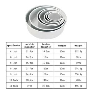 <b>Aluminum</b> Round Cake <b>Pans</b>, 3-Piece Set with 8-Inch, 6-Inch and 4-Inch Cake <b>Pans</b> - Product Image 6
