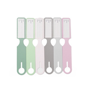Valise d'<span class=keywords><strong>avion</strong></span> de voyage en gros étiquettes de voyage bagages en cuir PU carte nominative LOGO étiquette de <span class=keywords><strong>bagage</strong></span> en cuir imprimé - Product Image 1