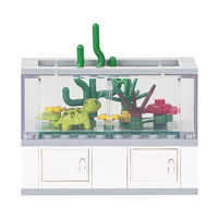 MOC4055 Salon Tortue Ornemental Tank MOC Wholesale City Series Enfants Garçons Filles Jouets Blocs de Construction Briques