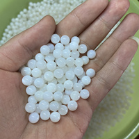 Perles d'eau douce naturelles de haute qualité, noyaux de perles blanches, 3,1 mm, perles rondes en vrac pour la fabrication de bijoux