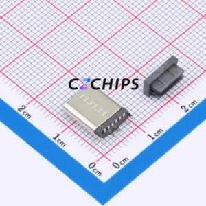 TYPE-C 6P LTH10.5 108 USB Connector SMD Connector ( Connector Type: Type-C )( Gender: Female )( Mounting Type: Vertical Mount ) - Product Image 2