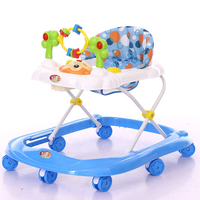 Kursi Berjalan Bayi Multifungsi, Kursi Belajar Jalan Plastik dengan Musik untuk Bayi 6 Hingga 18 Bulan Harga Murah