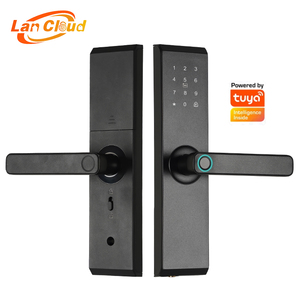 <span class=keywords><strong>Serratura</strong></span> Intelligente per Porta <span class=keywords><strong>Esterna</strong></span> con Logo Personalizzato, in Lega e Acrilico, App Tuya, Carta IC, Impronta Digitale, <span class=keywords><strong>Sicurezza</strong></span> Semi-Automatica - Product Image 1