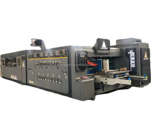 Nouvelle machine plieuse-colleuse automatique de type complet pour l'impression, le rainurage et la découpe de cartons dans les usines de fabrication - Product Image 1