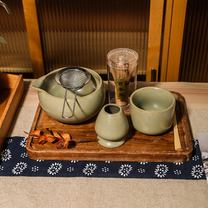 Ensemble complet de fouets <span class=keywords><strong>à</strong></span> matcha en céramique pour la cérémonie du thé japonaise, kit en grès vert avec bol <span class=keywords><strong>à</strong></span> matcha et coffret cadeau personnalisé - Product Image 5