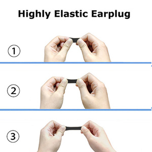 سدادات أذن مخصصة للنوم سدادات أذن سوداء في صندوق كرتون فردي - Product Image 4