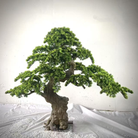 Künstlicher Bonsai-Kiefernbaum für Innen und Außen, Grüner Plastik-Bonsai-Baum für Haus, Terrasse, Garten, Weihnachtsdekoration