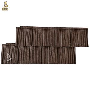 Tejas de metal <span class=keywords><strong>con</strong></span> revestimiento de piedra entrelazada a prueba de huracanes para América del Norte - Product Image 3