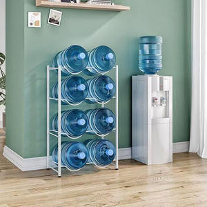 Estante de cubo de doble fila de una sola fila multicapa <span class=keywords><strong>se</strong></span> <span class=keywords><strong>puede</strong></span> <span class=keywords><strong>poner</strong></span> 10 cubos colocando estante de almacenamiento soporte de agua - Product Image 2