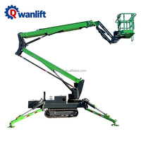 Nouvelle nacelle élévatrice hydraulique sur chenilles Wanlift certifiée CE 12m pour travaux d'arboriculture, avec bras télescopique, vente directe usine