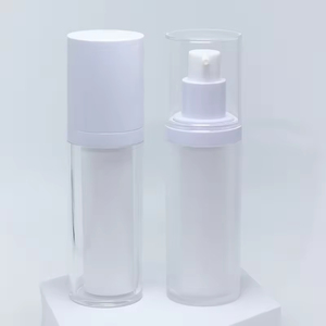 High Quality Cosmetic Airless <b>Bottle</b> 30ml 15ml Unique Acrylic Airless <b>Pump</b> <b>Bottle</b> With Color for Sunscreen Lotion Cream Packing - Product Image 3