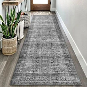 Alfombra de pasillo de estilo europeo Rollo completo de pasillo con parte inferior antideslizante de TPR Poliéster moderno plegable y lavable-para hoteles - Product Image 5