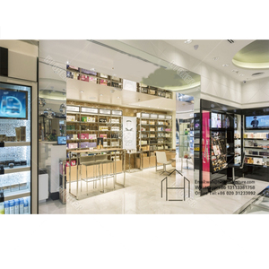 Functional Cosmetic Display Cabinet With Shelves Used In Skincare Shop Cosmetic Showcase Perfume Display Showcase