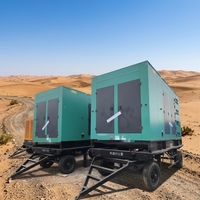 Générateur diesel silencieux mobile 30 kVA-50 kVA triphasé avec ATS et 1800 tr/min pour homologation ISO