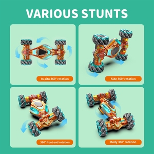 <span class=keywords><strong>Coche</strong></span> de Acrobacias RC 4WD a Escala 1/10, Modelo 1611, Control por Gestos con Reloj, Vehículo Giratorio, 2.4Ghz, Juguete, el Mejor Regalo de Navidad - Product Image 5